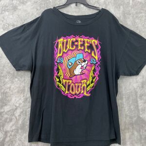 Buc-ees Shirt Mens XL Black Purple Short Sleeve Graphic Tour Travel Vacation